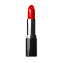 Red lipstick isolated on white background