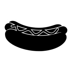 Fototapeta premium Hot Dog Icon - Vector Illustration