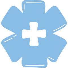 Hand Drawn Health Cross Symbol