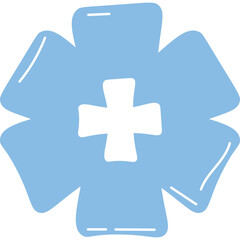 Hand Drawn Health Cross Symbol