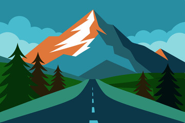 winter mountain landscape