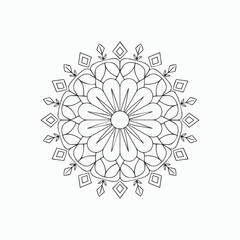 Creative Floral Mandala Art for Printing
