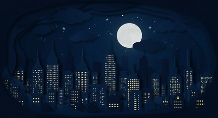 Paper Cut-out background. suitable for background