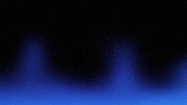 Abstract black blue speckled grain background, bright color gradient shape, noise texture poster cover design