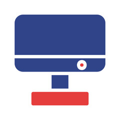Fototapeta premium Digital display icon portraying modern technology and graphic design simplicity