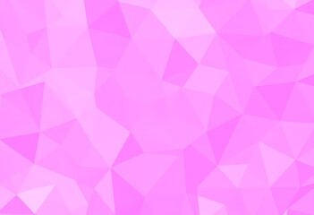 Obraz premium Abstract pink low-poly triangular geometric background texture, digital, style