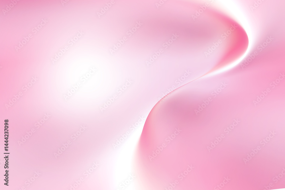 Poster soft light pink background with curve pattern graphics design for web illustration technology intern