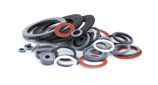 A diverse assortment of rubber gaskets and seals, essential for various mechanical applications.
