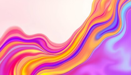 Abstract vibrant wavy background, fluid colorful design, bright, seamless