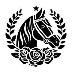 Horse Racing Derby event icon with transparent background