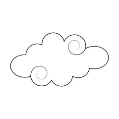 Fototapeta premium Chinese Clouds Ornament with Abstract Pattern Design. Vector Illustration.