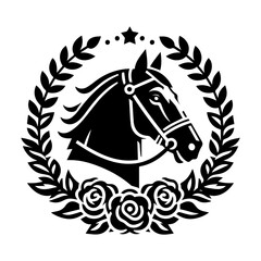 Horse Racing Derby event icon with transparent background