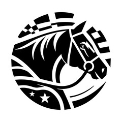 Horse Racing Derby event icon with transparent background