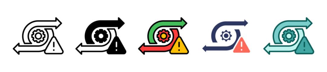 Risk Mitigation Multiple icon