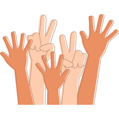 Obraz premium Stop Racism Illustration