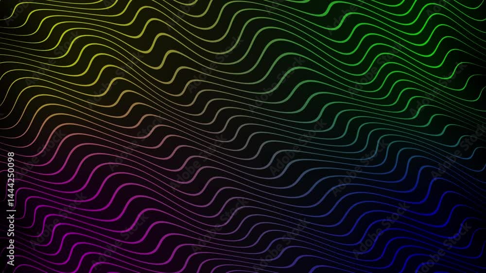 Poster abstract green backdrop with flowing lines creates a seamless, decorative pattern