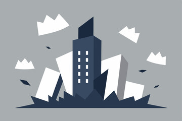 silhouette of a city