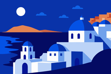 church in oia village