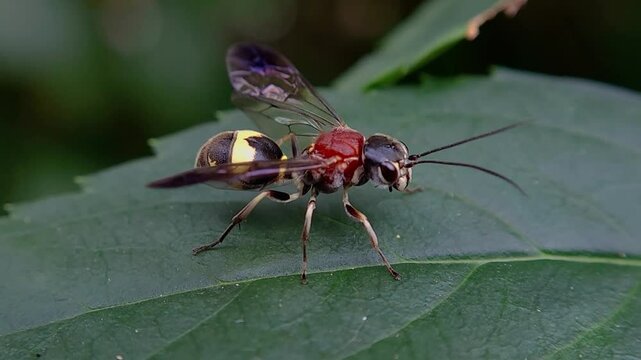 한국,곤충,등빨간갈고리벌,벌빨간갈고리벌,벌,Korea, Insects, Bees,trigonalyid wasp