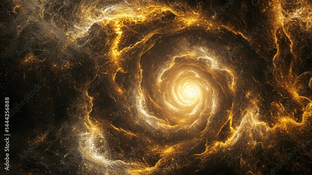 Canvas Prints a mesmerizing spiral galaxy displaying an intricate dance of stars and cosmic matter creating an awe