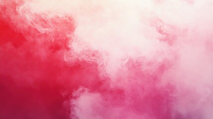 Fototapeta premium Intense, vibrant cloud formations of pink and white smoke.