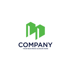 real estate logo design with building