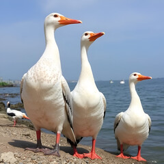 Patos jergones grandes (Anas georgica)