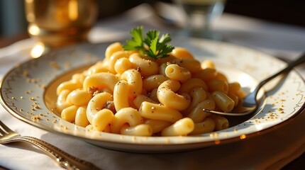 pasta with mushrooms and cheese tasty food 