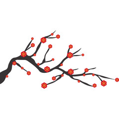 Chinese Branch with Flower