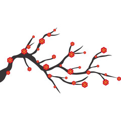 Chinese Branch with Flower