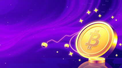 illustration of cryptocurrency as investment in the future