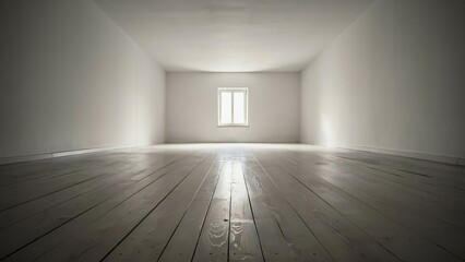 empty room with a wall