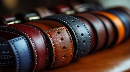 Luxury Leather Belts Collection: Exquisite Craftsmanship and Diverse Colors
