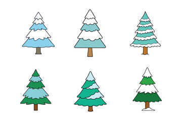 Download Festive Christmas Pine Tree Vectors – Perfect for Cards, Crafts & Decor

