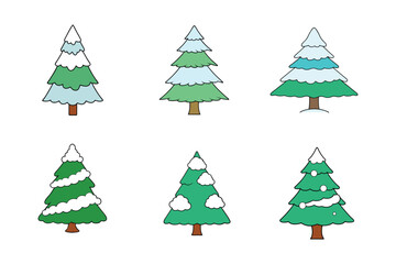 Download Festive Christmas Pine Tree Vectors – Perfect for Cards, Crafts & Decor

