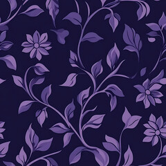 Fototapeta premium Floral Flourish a vibrant display of floral design, showcasing intricate leaf patterns and a captivating blend of shades, evoking the essence of a spring garden.