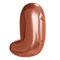 Rose Gold Letter J Balloon