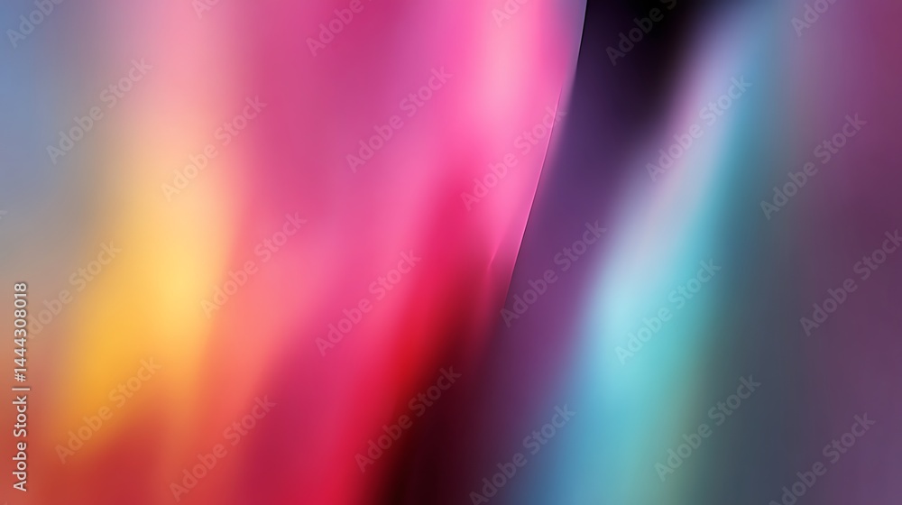 Poster colorful abstract gradient background with soft light streaks and blur