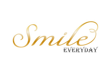 Obraz premium Smile EVERYDAYの、おしゃれなロゴマーク 