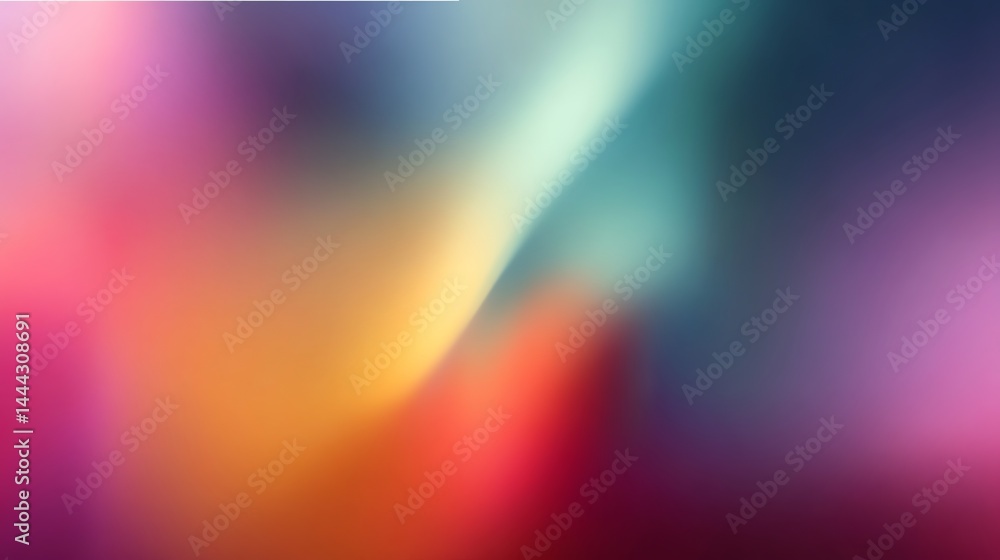 Poster abstract flowing gradient with vibrant color swirls and blurred texture