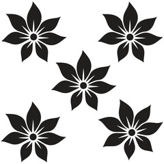 seamless floral pattern.Flower vector icon.