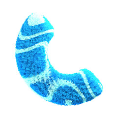 Blue Abstract Foam Shape