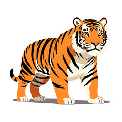 Fototapeta premium Cute tiger vector graphic and illustration