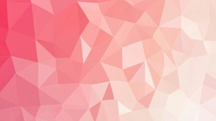 Obraz premium Abstract polygonal design of varying shades of pink.