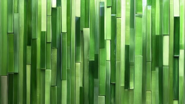 green bamboo background, square, vertical line