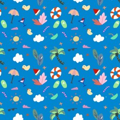 Fototapeta premium summer pattern
