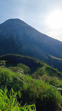 view of the mountains