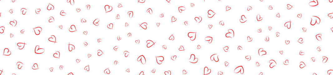 Red heart seamless pattern