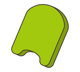 シンプルなビート板のイラスト
