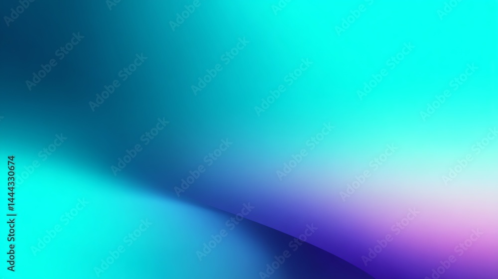 Poster abstract gradient background with teal and violet colors for digital design
